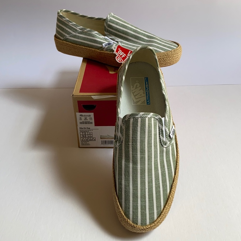 NWT Madewell x Vans Slip-On Espadrille M7.5 W9